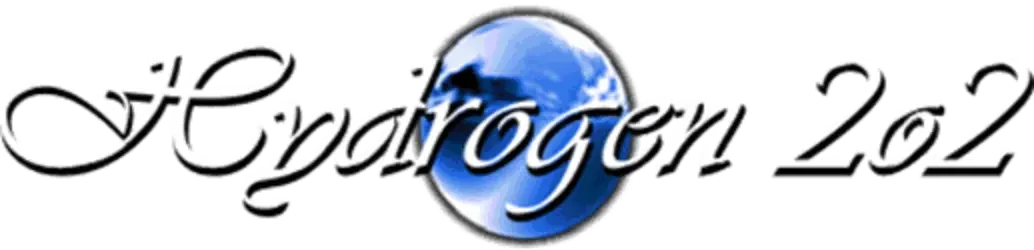 hydrogen2o2 logo white background